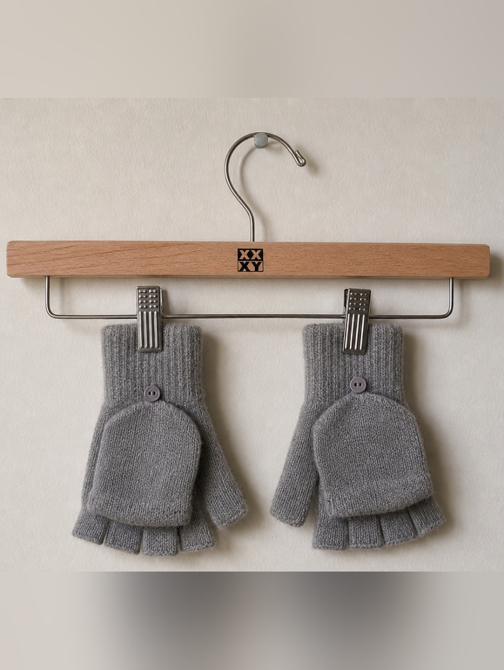 Gray Fingerless Gloves With Mittens And Buttons $3 With Bundles Of 5 Or More